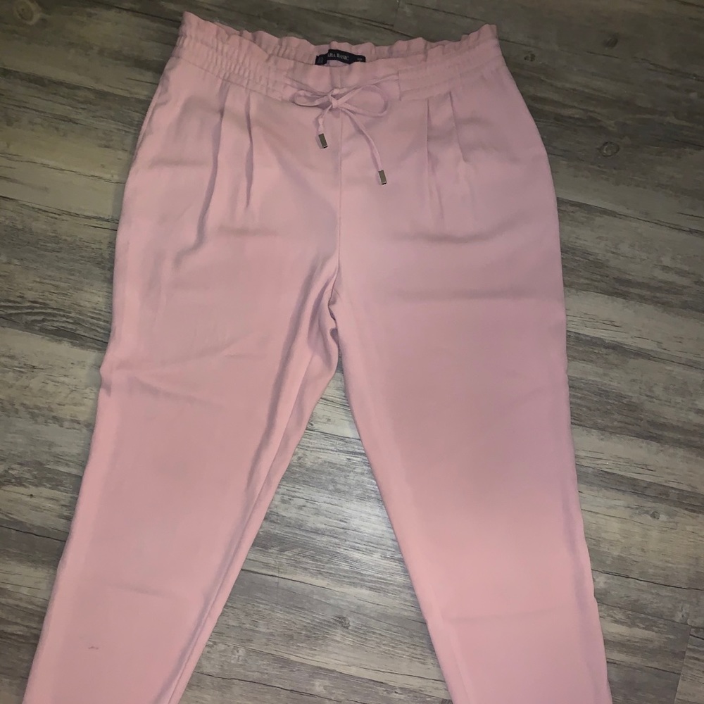 Zara lose pants / trousers rose / pink